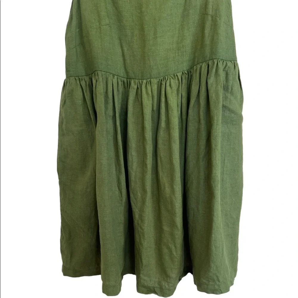Yuki Buttons Handmade Linen Dress
